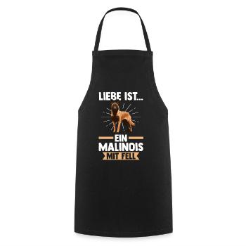 Belgischer Schäferhund Hund Malinois - Kochschürze - Schwarz - Vorne - AI Model Male 185 dark (185cm)
