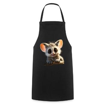 Galago Bush Bébé Singe Galagos Singe Mignon Galago - Tablier de cuisine - noir - Devant - AI Model Male 185 dark (185cm)