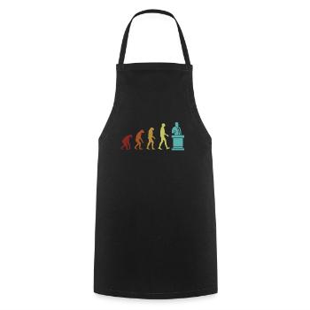Avocat Évolution Conseiller juridique Procureur général - Tablier de cuisine - noir - Devant - AI Model Male 185 dark (185cm)
