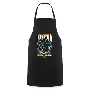 Cheerleader A Short Story I Am A Proud Gymnastics - Cooking Apron - black - Front - AI Model Male 185 dark (185cm)