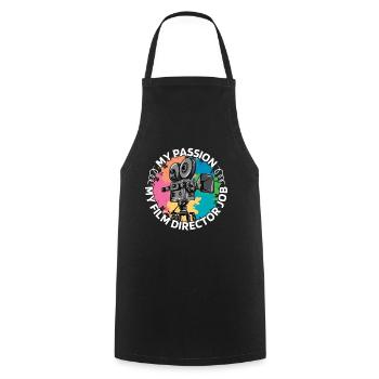 Film Director My Passion My Film Videographer - Cooking Apron - black - Front - AI Model Male 185 dark (185cm)