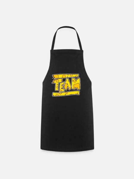 Team Käse Mannschaft Crew - Kochschürze - Schwarz