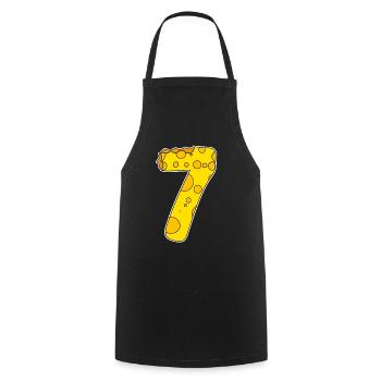 Graphique 7 - Tablier de cuisine - noir - Devant - AI Model Male 185 dark (185cm)