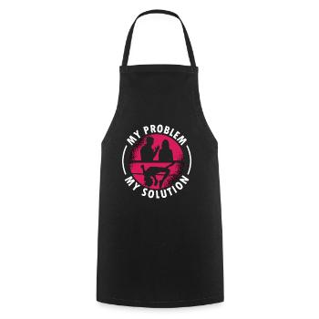 High Jumper My Problem My Pictogram Mom Pole Vault - Cooking Apron - black - Front - AI Model Male 185 dark (185cm)