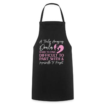 Doula Birth Worker A Truly Amazing - Cooking Apron - black - Front - AI Model Male 185 dark (185cm)