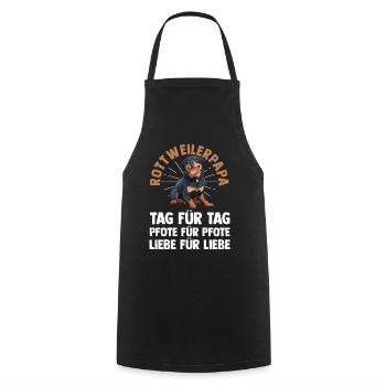 Dog Dad Rottweiler Dad Master Dog Rottweiler - Cooking Apron - black - Front - AI Model Male 185 dark (185cm)