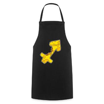 Signe du zodiaque Symbole du Sagittaire - Tablier de cuisine - noir - Devant - AI Model Male 185 dark (185cm)