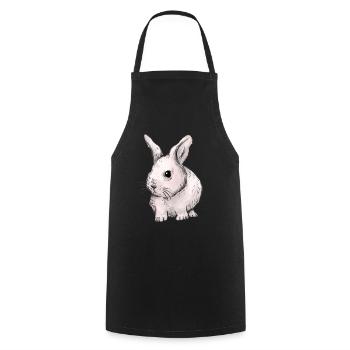 Rabbit, Bunny, Easter Bunny, Kids, Pets, Baby - Cooking Apron - black - Front - AI Model Male 185 dark (185cm)