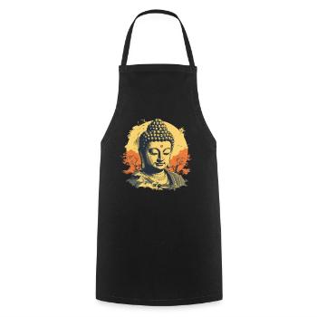 Buddhismus Yoga Buddhist Zen Meditation Buddha - Kochschürze - Schwarz - Vorne - AI Model Male 185 dark (185cm)