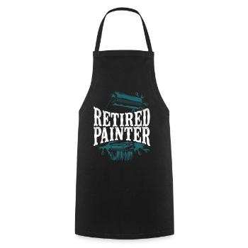 House Painter Decorator Retirement - Cooking Apron - black - Front - AI Model Male 185 dark (185cm)