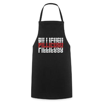 Pillicusu T-Shirt Texte Empilé Cadeau T-Shirt - Tablier de cuisine - noir - Devant - AI Model Male 185 dark (185cm)