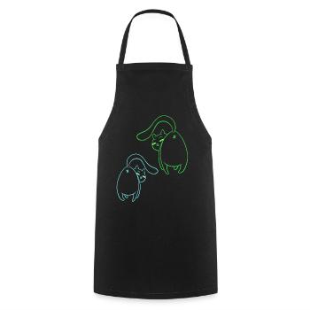 Cats, Cat, Pets, Children, Pets, Kittens - Cooking Apron - black - Front - AI Model Male 185 dark (185cm)
