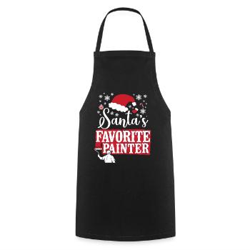 House Painter Decorator Christmas - Cooking Apron - black - Front - AI Model Male 185 dark (185cm)