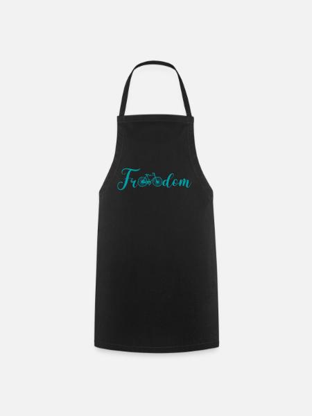 Cycling to freedom - Cooking Apron - black