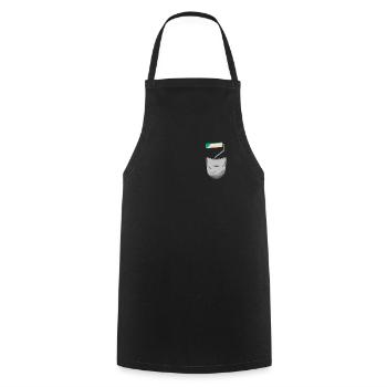 Poche de décorateur de peintre en bâtiment - Tablier de cuisine - noir - Devant - AI Model Male 185 dark (185cm)