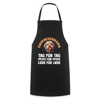 Dog Dog Mom Havanese Mom Mom Mother Havanese - Cooking Apron - black - Front - AI Model Male 185 dark (185cm)