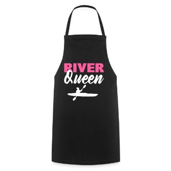 River Queen Kajakfahrer - Kochschürze - Schwarz - Vorne - AI Model Male 185 dark (185cm)