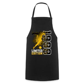 1998 Year of birth Birthday Football - Cooking Apron - black - Front - AI Model Male 185 dark (185cm)