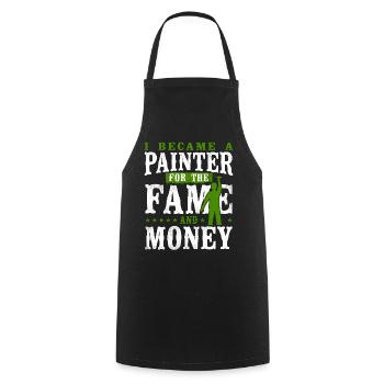 House Painter Decorator I Became A - Cooking Apron - black - Front - AI Model Male 185 dark (185cm)