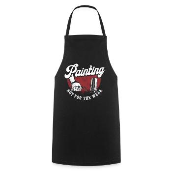 House Painter Decorator Painting - Cooking Apron - black - Front - AI Model Male 185 dark (185cm)