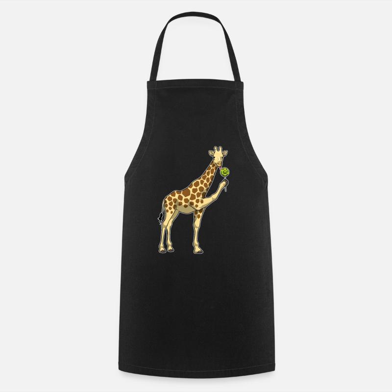 Sucette girafe - Tablier de cuisine - noir