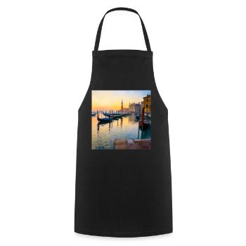 Venise - Tablier de cuisine - noir - Devant - AI Model Male 185 dark (185cm)