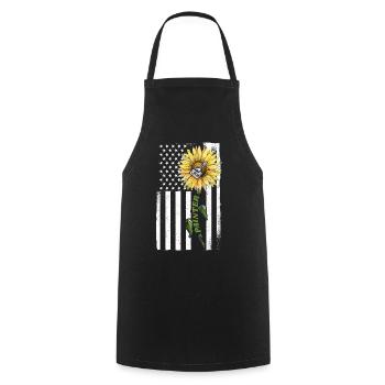 Peintre en bâtiment Décorateur Américain - Tablier de cuisine - noir - Devant - AI Model Male 185 dark (185cm)