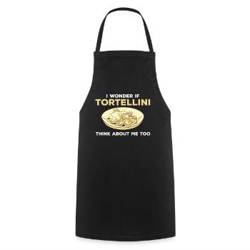Lustiges Tortellini Shirt - Kochschürze - Schwarz - Vorne - AI Model Male 185 dark (185cm)