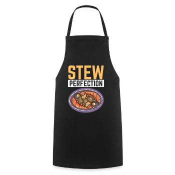 Cioppino Lover Foodie Nourriture Mer Américaine - Tablier de cuisine - noir - Devant - AI Model Male 185 dark (185cm)