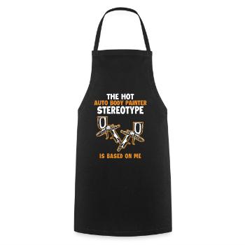 Stereotype is Based On Me Vehicle Car Spray Car - Cooking Apron - black - Front - AI Model Male 185 dark (185cm)