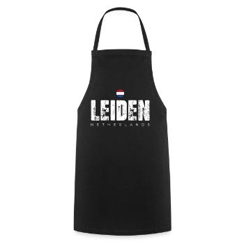 Impression en détresse de la ville de Leiden - Tablier de cuisine - noir - Devant - AI Model Male 185 dark (185cm)