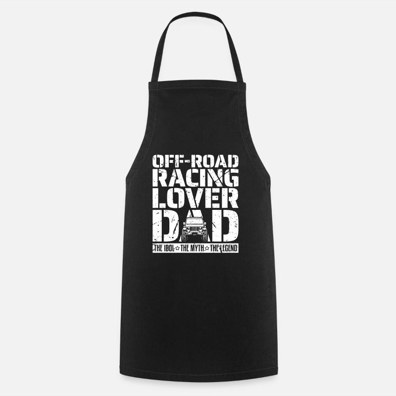 Amateur de course tout-terrain Papa L’idole Coureur tout-terrain - Tablier de cuisine - noir