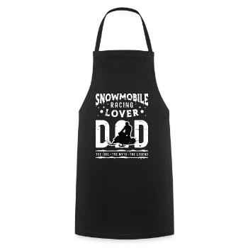 Snowmobile Racing Lover Dad The Idol Snowboarding - Cooking Apron - black - Front - AI Model Male 185 dark (185cm)