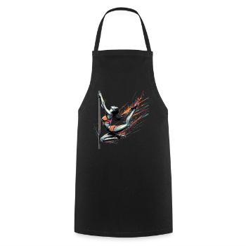 Pole Dance Dynamics Colors Gift - Cooking Apron - black - Front - AI Model Male 185 dark (185cm)