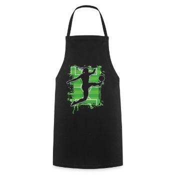 Women's Soccer Women's Soccer Women's Girls Soccer - Cooking Apron - black - Front - AI Model Male 185 dark (185cm)