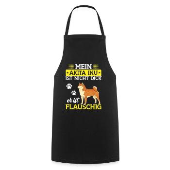 L’Akita Inu n’est qu’un Akita Inu japonais moelleux - Tablier de cuisine - noir - Devant - AI Model Male 185 dark (185cm)