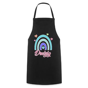 30. Geburtstag Regenbogen Vintage - Kochschürze - Schwarz - Vorne - AI Model Male 185 dark (185cm)