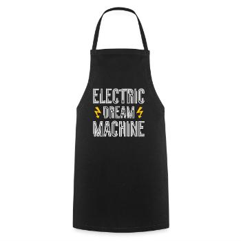 Electric Dream Machine Type 2 Supercharge Electric - Cooking Apron - black - Front - AI Model Male 185 dark (185cm)