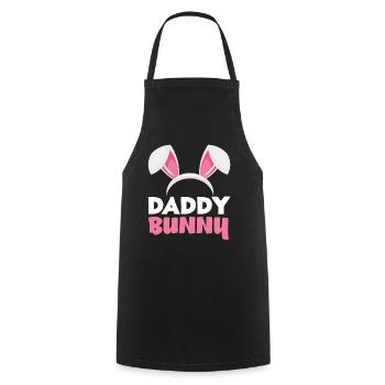 Daddy Bunny Easter Bunny Ears Easter - Cooking Apron - black - Front - AI Model Male 185 dark (185cm)