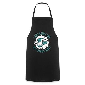 Just Really Like Wet Sanding Car Spray Vehicle - Cooking Apron - black - Front - AI Model Male 185 dark (185cm)