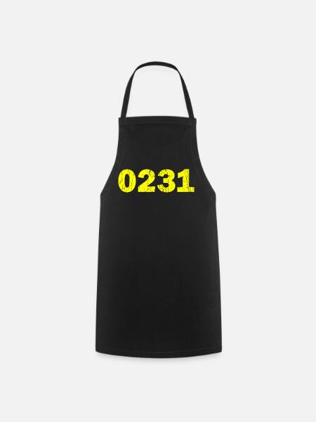 Dortmund Vorwahl 0231 Design Ruhrpott - Kochschürze - Schwarz