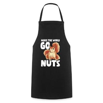 Squirrel - Cooking Apron - black - Front - AI Model Male 185 dark (185cm)