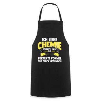 Chimiste Sciences Physique Chimie - Tablier de cuisine - noir - Devant - AI Model Male 185 dark (185cm)