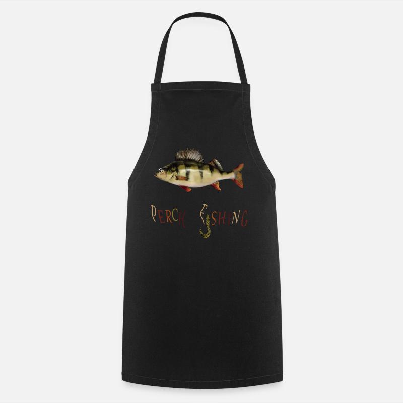 Perch Angler - Cooking Apron - black
