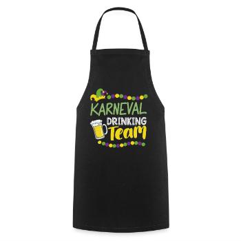 Karneval Trinking Team Kölsch Alaaf - Kochschürze - Schwarz - Vorne - AI Model Male 185 dark (185cm)