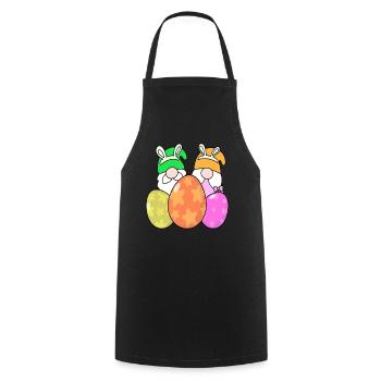 Easter Eggs Easter - Cooking Apron - black - Front - AI Model Male 185 dark (185cm)