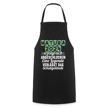 Matura Young Girls Women and Men Matura 2024 - Cooking Apron - black - Front - AI Model Male 185 dark (185cm)