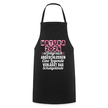 Matura Young Girls Women and Men Matura 2024 - Cooking Apron - black - Front - AI Model Male 185 dark (185cm)