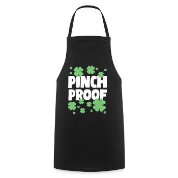 St. Patrick's Day Pinch Safe Shirt - Cooking Apron - black - Front - AI Model Male 185 dark (185cm)
