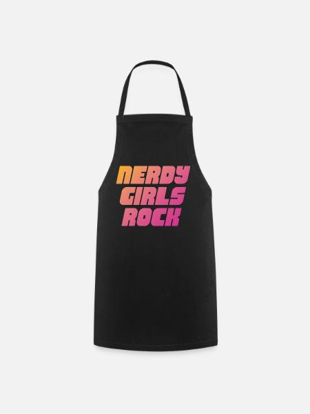 Nerdy Girls Skirt - Cooking Apron - black